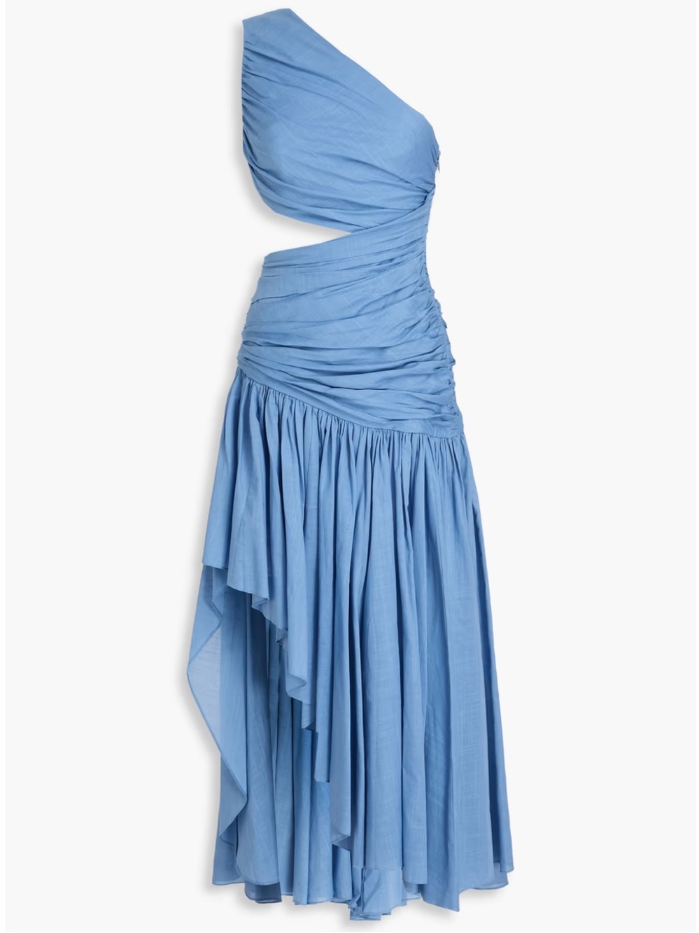 Zimmermann One-shoulder asymmetric cotton dress